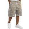 Havenx Shorts for Men Leaf Camo Print Drawstring Short with Pockets Elastic Waist Short Pant Running Sports Athletic Gym Workout Basketball Clothes,Beige 4XL