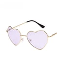 thumbnail image 5 of Gafas de sol vintage de metal con forma de corazón de melocotón y océano, gafas de sol de tendencia, 5 of 5