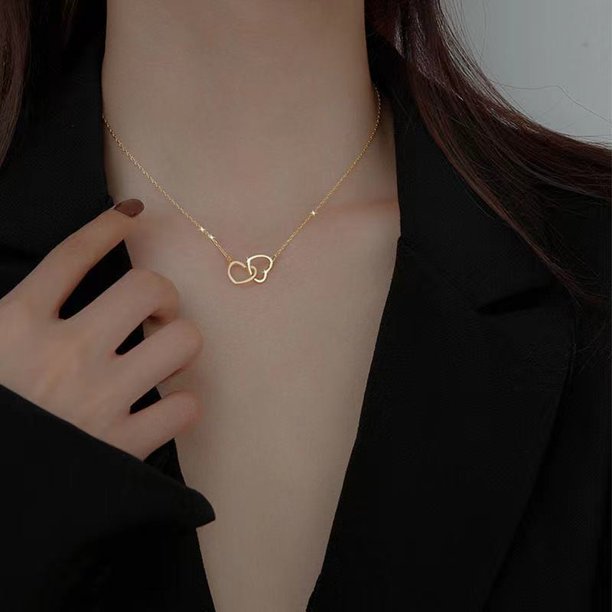 Collar con colgante en forma de corazón a la moda, cadena de ópalo brillante para mujer, joyería de temperamento 2021, gargantilla, collar, regalos de joyería de boda Tan Jianjun unisex