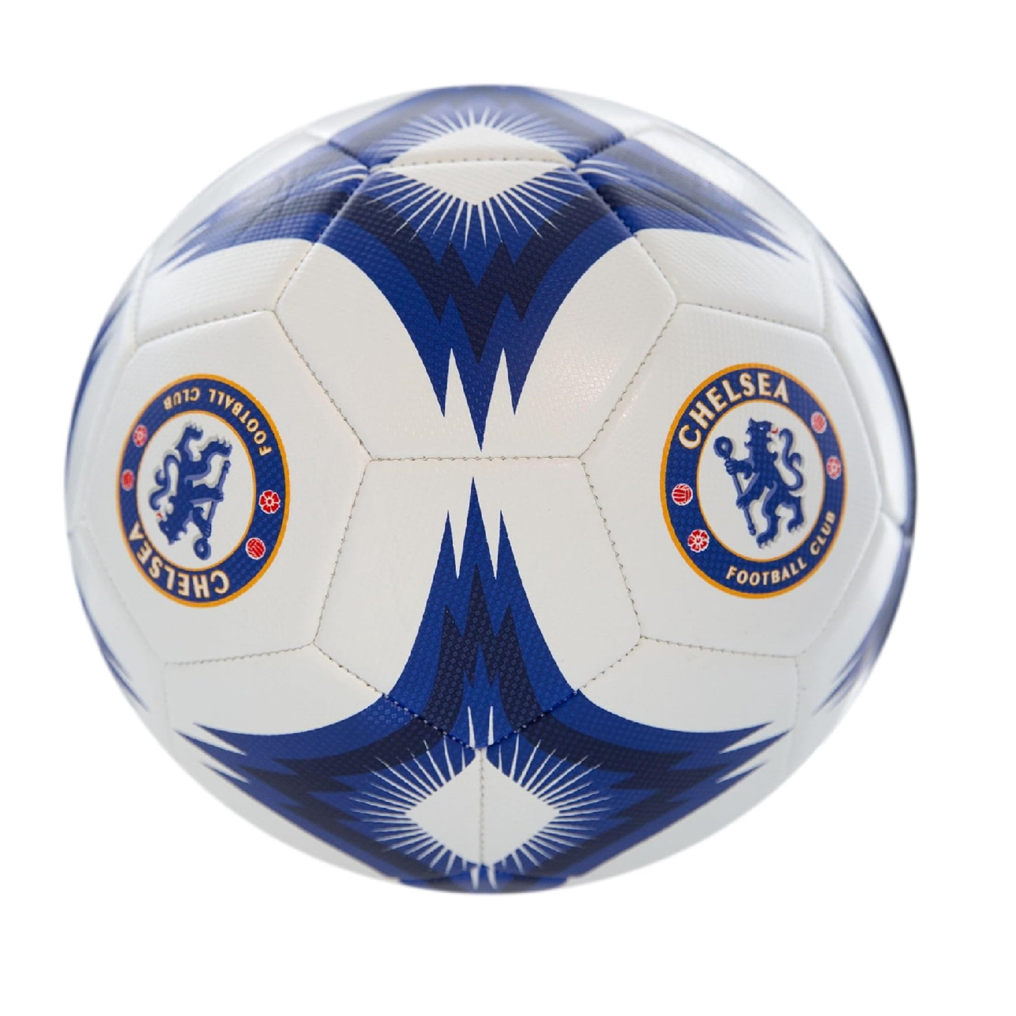 Icon Sports Official Licensed Chelsea Soccer Ball - White Blue, Kaleidoscope - Size 5