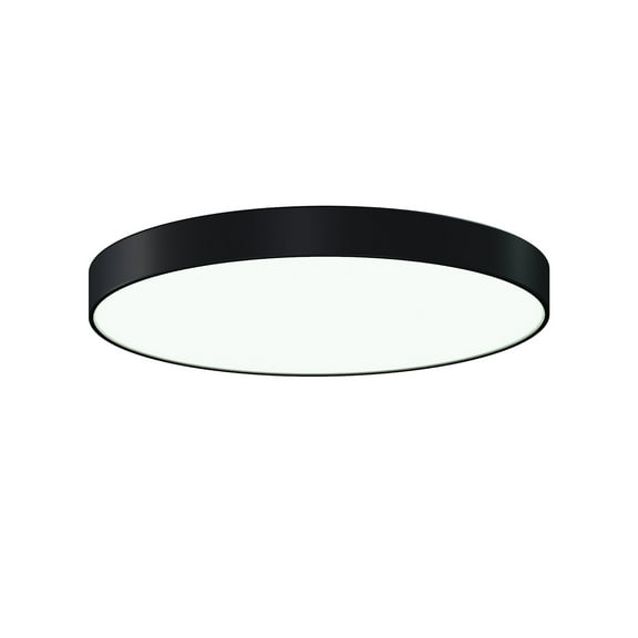 Sonneman 3747-24-30 Pi 24" Wide Led Flush Mount Drum Ceiling Fixture - Black