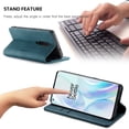 thumbnail image 5 of Dteck Wallet Case For OnePlus 8 Pro, Premium PU Leather Wallet case Magnetic Flip Folio [Kickstand Feature] with ID & Credit Card Pockets, Blue, 5 of 6