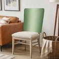 thumbnail image 6 of Green Ombre Chair Back Covers, Removable Chair Covers for Dining Chairs Set of 6, Washable Chairs Slipcovers Back Seat Protector for Wedding Party 19"x20", 6 of 9