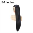 thumbnail image 5 of Peluca de Encaje Completo de 24 Pulgadas, Pelucas de Cabello Humano Liso de Hueso para Mujeres Negras, Peluca Frontal de Encaje Recto HD Sin Pegamento Prearrancada, 5 of 5
