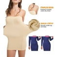 thumbnail image 3 of QRIC Women Seamless Strapless Shapewear Full Slip Body Shaper Tummy Control Under Dresses, 3 of 6