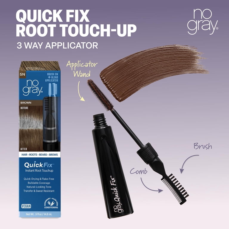 No Gray Instant Temporary Root Touch Up Wand for Black Hair