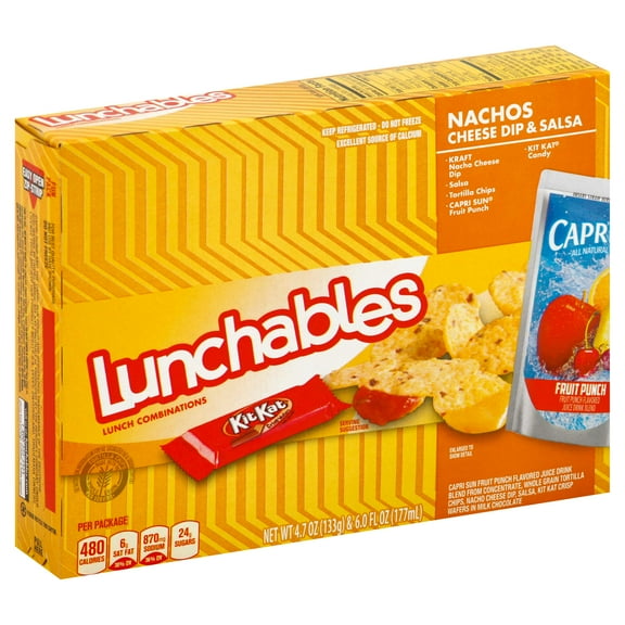 Lunchable Nacho with Capri Sun Convenience Meal, 10.7 Ounce -- 8 per case.