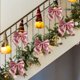 thumbnail image 5 of Christmas Bow Ornament with Sequins and Pearls, Large Festive Hanging Decor for Holiday Party, Wedding, Home Decoration, Tree Topper, Xmas Gift, 5 of 6