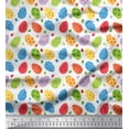 thumbnail image 1 of Soimoi Moss Georgette Fabric Egg Easter Fabric Prints by Yard 42 Inch Wide, 1 of 3