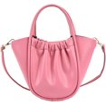 thumbnail image 1 of LinYooLi Soft Handbag for Women Fashion Ruched Basket Shoulder Bag Small Cute Soild Hobo Bag, 1 of 6