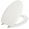 thumbnail image 1 of Mayfair 144CHSL-000 Slow Close Elongated Toilet Seat, Molded Wood, White, 1 of 1