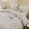 thumbnail image 3 of Cover Queen Size - Mini Green Leaves Botanical Floral Duvet Cover Set, Super, 3 of 7