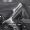 thumbnail image 3 of Pillow Cases Standard Size Set of 2 , Satin Pillowcase 20x26 inches, Pillow Covers with Envelope Closure, Breathable,Skin-Friendly(Grey), 3 of 4