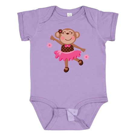 

Inktastic Ballerina Dance Monkey Gift Baby Girl Bodysuit