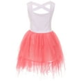 thumbnail image 2 of Toddler Girls Sleeveless Unicorn Tutu Tulle Birthday Party Flower Girl Dress Coral 2T XS (P501354P), 2 of 3