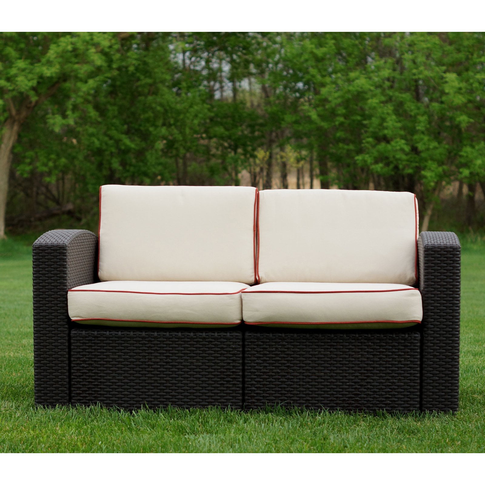 Strata Furniture Cielo Patio Wicker Loveseat