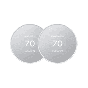 Google Nest Thermostat - Programmable Smart Thermostat for Home - Snow 2-Pack