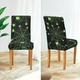 thumbnail image 5 of Halloween Green Spider Web Dining Room Chair Covers Set of 4,Stretchable Removable Washable Spandex Kitchen Chair Protector Slipcovers for Restaurant,Hotel,Ceremony,Christmas,Festival Decoration, 5 of 6