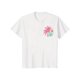 thumbnail image 1 of Women's Double-Sided Skull & Palm Tree Print T-Shirt - Casual Short Sleeve Round Neck Tee, Machine Washable Summer Beachwear Top with "Nobody Likes a Shady Beach" Graphic, 1 of 7