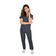 thumbnail image 6 of Womens Medical Scrub Set GT 4FLEX Vneck Top and Pant-Pewter-2XL, 6 of 7