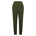 thumbnail image 4 of hotojiny Running Sweatpants for Women Elastic Waisted Lounge Joggers with Pockets Comfy Solid Pants for Yoga, Workout, 4 of 6