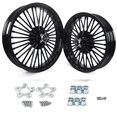 thumbnail image 3 of 21x3.5 18x3.5 Fat Spoke Wheels for Harley Touring Electra Street Road King, 3 of 5