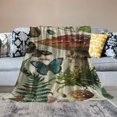 thumbnail image 2 of Manta de hongos, regalos de hongos para mujeres, manta de franela suave y acogedora con hongos para todas las estaciones, para sofá, sofá, decoración de habitación estilo cottagecore, mantas de, 2 of 6