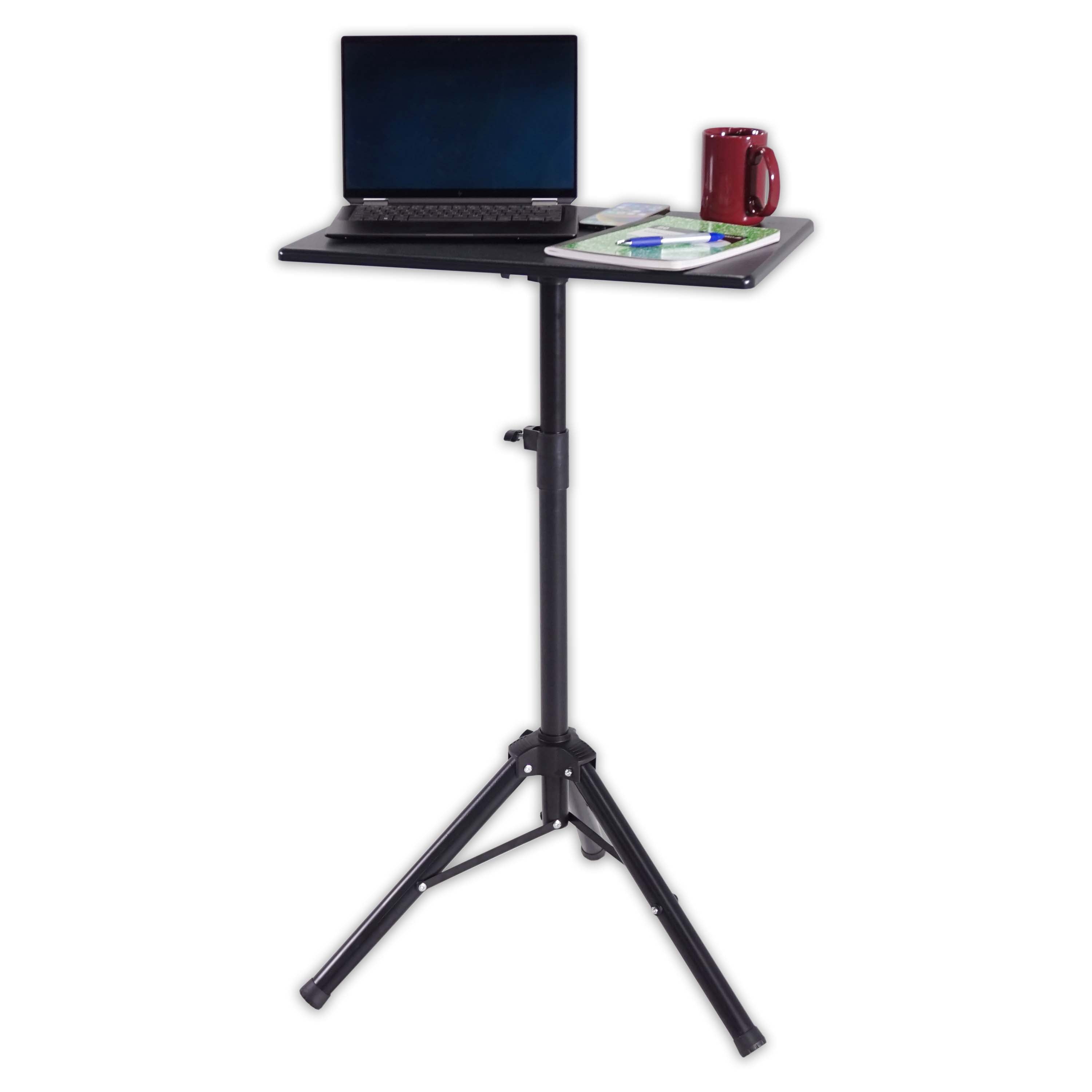 Victor Portable Adjustable Tripod Desk – Mobile Standing Desk, Height Adjustment (30.5" to 45") for Laptops, Projectors, and More – Compact, Lightweight & Stable for Home, Office, or Classroom