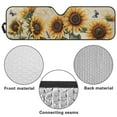 thumbnail image 6 of Uorisanigo Windshield Sun Shade, Front Window Sunflower Print Sunvisor Blocks UV Rays, Reflective Sunshade for Auto Interior Sun Protection, Foldable Sunshade Car Accessories for Jeep, 6 of 7