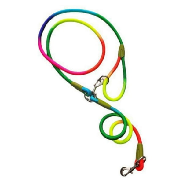 Hands-Free Dog Leash Nylon Pets Training Walking Leash with Reflective Stitching Adjustable Crossbody Dog Leash for Small Medium Large Dogs