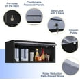 thumbnail image 5 of Metal Garage Wall Cabinet with Doors, Wall Mounted Metal Storage Cabinet, Floating Garage Tool Cabinet for Garage, Basement, Kitchen, Warehouse (Black Gray, 13.7" H), 5 of 14