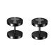 thumbnail image 5 of Pendientes de Botón Redondos Negros Góticos con Barra Piercing Yuyangstore Estilo C, 5 of 8