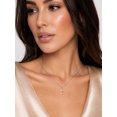 thumbnail image 3 of KeyStyle Cross Necklace for Women 18K White Gold Plated Dainty Cross Pendant Hypoallergenic Chain Christmas Jewelry Gift for Her, 3 of 9