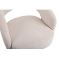 thumbnail image 4 of 360-Degree Swivel Accent Chair with Wrap-Around Backrest, Round Barrel Chair with Soft Padded Seat, Leisure Club Armchair for Living Room Bedroom, Beige, Easy to Assemble, 4 of 7