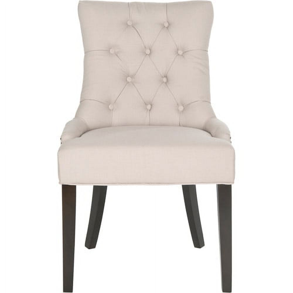 SAFAVIEH Harlow Glam Tufted Ring Chair with Silver Nailheads, Set of 2