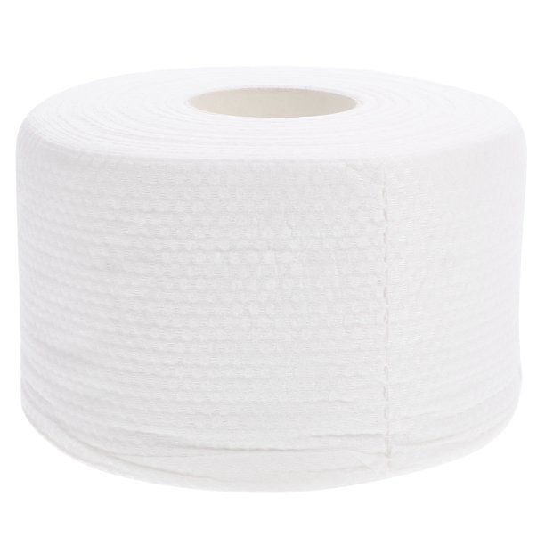 EeaseMX Toalla facial desechable de 80 piezas, tejido de algodón con estampado de perlas, toalla de belleza seca y húmeda de doble uso