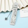 thumbnail image 6 of 2Pcs Funny Pet Dog Paw Bookmarks, Stainless Steel Book Marks for Book Lovers Stationery Gifts for Dog Lovers Office Supplies Birthday Gifts for Your Family, 6 of 12