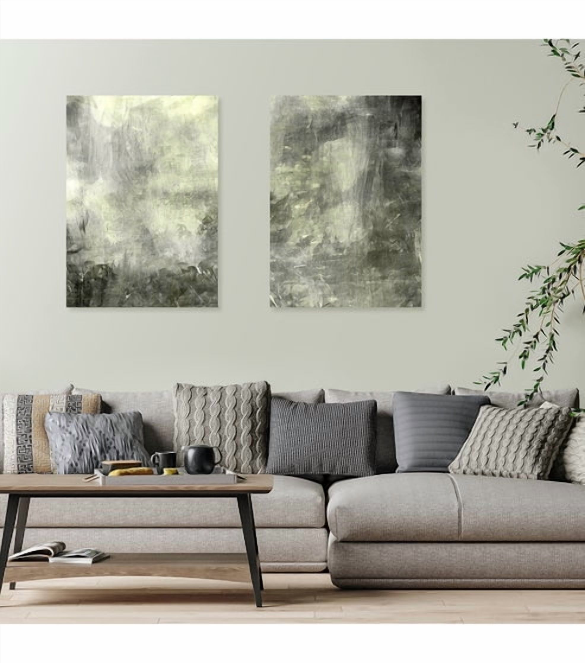 Arteza 30" x 40" Stretched Canvas, Set of 2, White Cotton