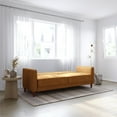 thumbnail image 3 of DHP Pin Tufted Transitional Futon, Rust Velvet, 3 of 9