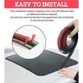 thumbnail image 6 of Kuroiy Car Rear Windshield Sealing Strip, EPDM Rubber, Waterproof Windproof Soundproof, Flexible Self- Trim, Fits Windshield Sunroof Gaps, 1 Pack, Universal Fit, Black, 6 of 9