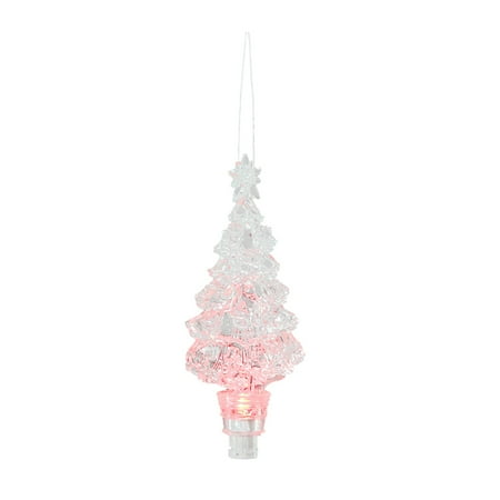

Plastic Ornaments Creative Mini Christmas Tree Led Luminous Pendant Christmas Decoration