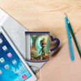 thumbnail image 5 of Groot Color Changing Starry Sky Mug Heat Sensitive Coffee Cups with Heart-shaped Handle - Blue, 5 of 8