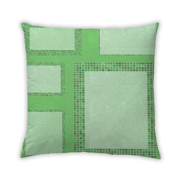 Ahgly Company Outdoor Square Contemporary Throw Pillow, 18 inch by 18 inch