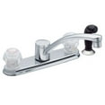 thumbnail image 2 of Moen Adler Chrome Two-Handle Low Arc Kitchen Faucet, 2 of 4