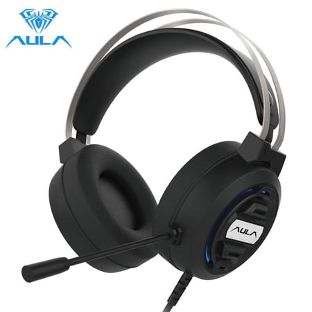 AULA S603 Wired Gaming Headset with Microphone Surround Sound  USB Dual 3.5mm Corded Volume Control Over-Ear Games Headphones  HD Noise Cancelling Mic for Phone PC/MAC Laptop