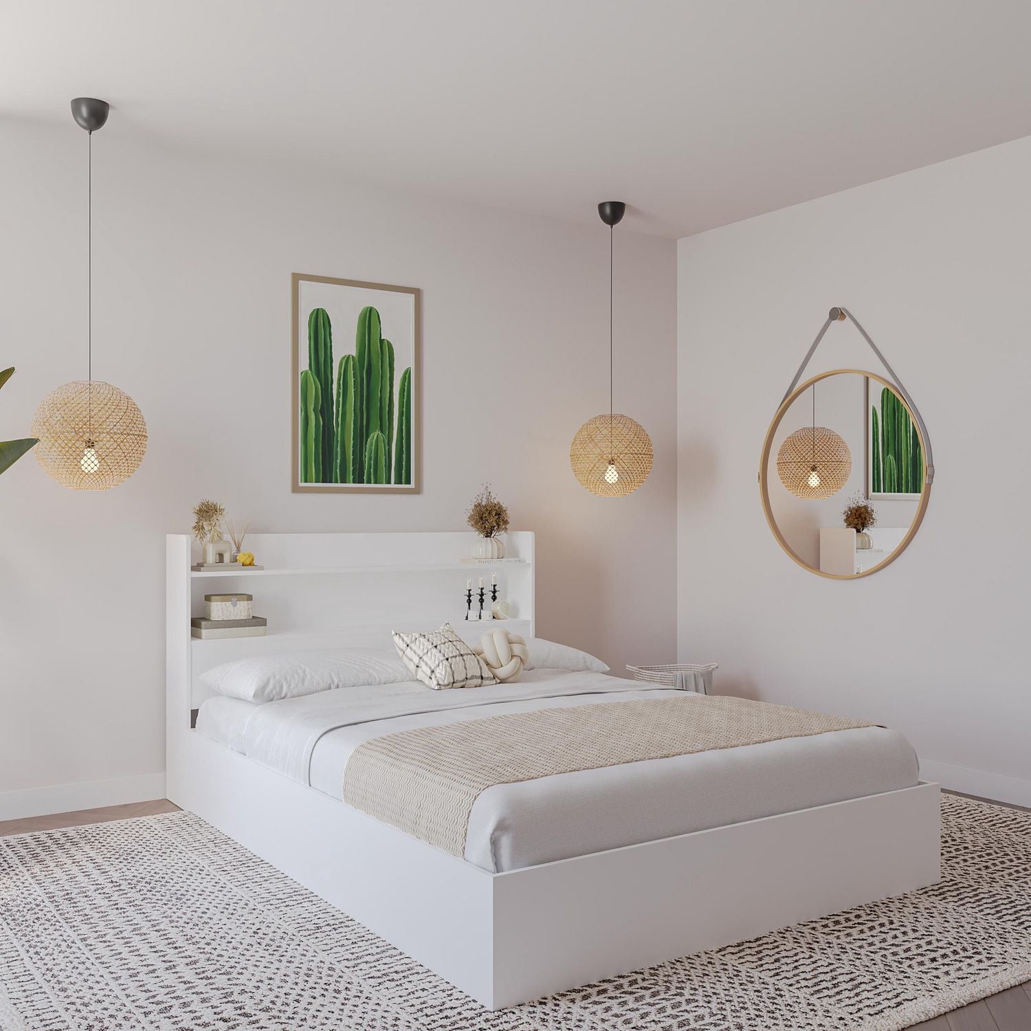Nexera Hunter Platform Bed with Headboard