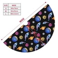 thumbnail image 3 of Rateoe Whales In Space Print Christmas Tree Skirt 36" for Xmas Holiday New Year Party Circle Tree Mat Ornaments Decoration, 3 of 7
