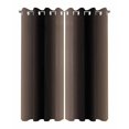 thumbnail image 2 of Outdoor Curtains for Patio Ombre Abstract Gradient Brown Black Waterproof Privacy Outside Curtains with Tiebacks Grommet Top Pergola Curtains for Porch Cabana Gazebo 2 Panels, 54x108 inch, 2 of 7