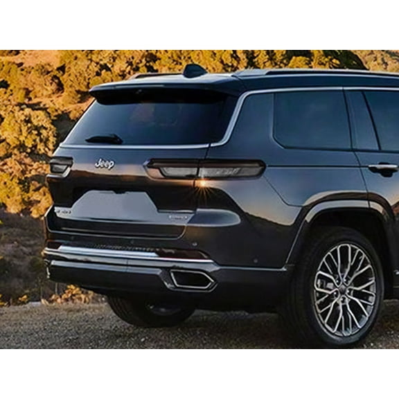 Rvinyl Tail Light Tint Covers Compatible with Jeep Grand Cherokee 2014-2021 (WK) - Smoke