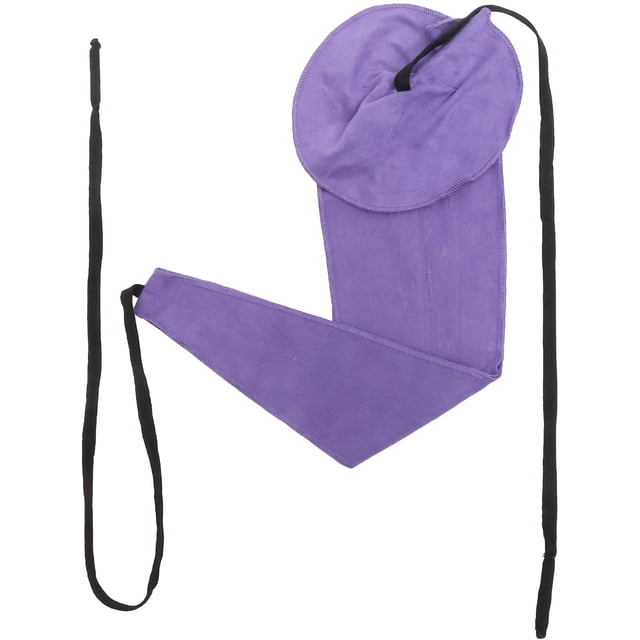 OULII 2Pieces Musical Instrument Cleaning Cloth Artificial Deerskin Purple For Saxophone And Flute 11.8x6.6x0.04in